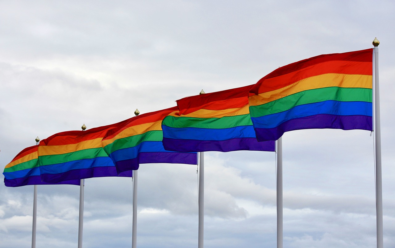 LGBTQ Pride Month flags