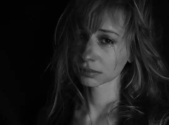 Petulant borderline personality disorder can manifest itself in many ways and lead to stress, as seen in this woman.