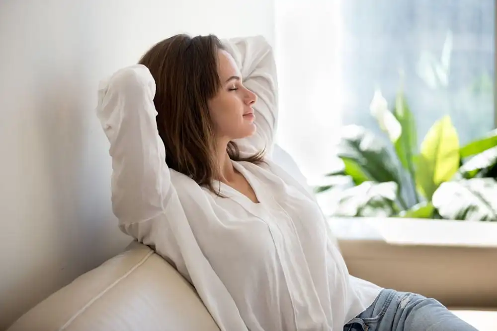 woman in recovery